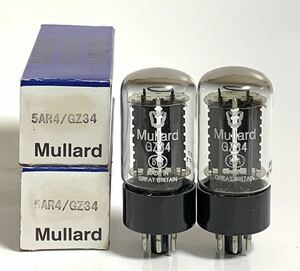 GZ34/5AR4………Mullard 同一ロット2本セット　チェック済み