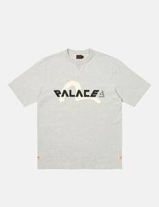 PALACE x EVISU コントラスト ロゴプリント TEE GREY