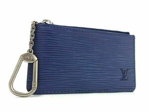 1円 ■極美品■ LOUIS VUITTON ルイヴィトン M6380G エピ ポシェット クレ コインケース コインパース 小銭入れ ネイビー系 AY2174