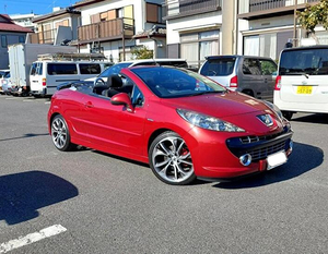 極上車☆諸費用なし☆車検1年半付☆プジョー 207cc☆コンバーチブル、オープンカー☆Blurtooth、18インチアルミ、GTウィング、フルカスタム