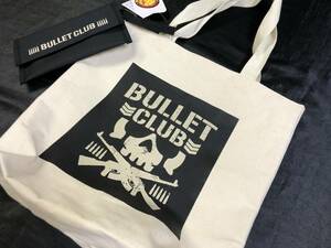 即決◆新日本プロレス　バレットクラブ◆トートバッグ　ポーチ【2点セット】新品タグ付き　BULLET CLUB　ポケットあり◆