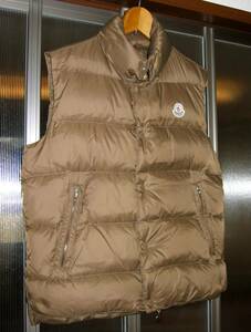 モンクレール　MONCLER DOWN VEST GIDE　ジッド　ガイド　ダウン　茶