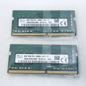 SK HYNIX PC4-2666V 8GB 2枚組 1セット 16GB DDR4 ノートパソコン用メモリ 260ピン ECC無し PC4-21300 8GB 2枚 16gb DDR4 LAPTOP RAM