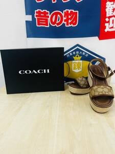 【s2617】coach コーチ　KOREY SUG ESPAD サンダル　 USサイズ表記：7（23.5〜24.0cm）中古現状品