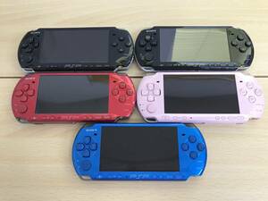 073(28-18) 1円スタート 動作品 SONY/ソニー PlayStation portable PSP 本体 PSP-3000 計5台 まとめ バッテリー無し ④