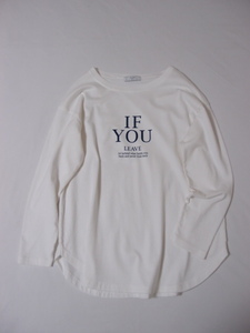 2021 スローブ イエナ SLOBE IENA IF YOU グラフィック ロンTEE 