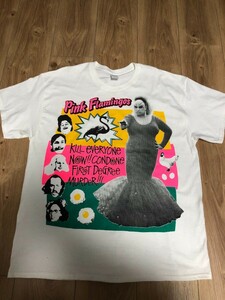 中古★hand of grave『pink flamingos』Tシャツ 個人作家　bakateee noji13 GUL bullbull shit お下劣映画　面白い　パロディ　売り切り