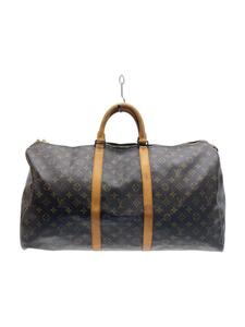 LOUIS VUITTON◆キーポル55_モノグラム・キャンバス_BRW/PVC/BRW