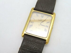 1円◆稼働◆ オメガ デヴィル ゴールド 手巻き レディース 腕時計 M97506