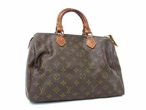 1円 LOUIS VUITTON ルイヴィトン M41526 モノグラム スピーディ30 ハンドバッグ ミニボストンバッグ レディース ブラウン系 AW3628