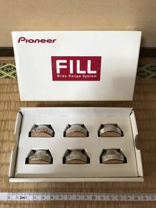 送料無料!!】Pioneer.インシュレーターセット/金属製×型ロゴ/FILL/販促非売品/未使用/検)ベース.衝撃吸収.振動防止.高音質向上.パイオニア