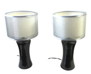 苺426　英国ブランド　ロイヤルドルトン ライティング 　ROYAL DOULTON LIGHTING テーブルランプ　陶器製　間接照明　2点セット　