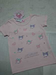 新品 未使用 SANRIO マイメロディ クロミ 100 半袖 Tシャツ トップス カットソー 女の子 綿100% コットン サンリオ 吸水速乾