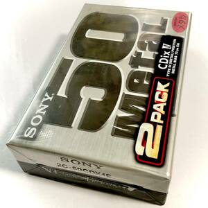 未開封　カセットテープ　SONY　METAL　CDix Ⅳ　50　2PACK　　　S318