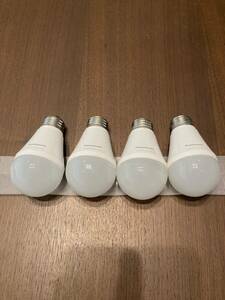 【4個セット】パナソニック LED電球60形相当 昼光色 密閉器具対応　E-26