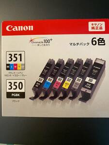 【純正】Canon キャノン　カートリッジ　BCIー351＋350 ６色マルチパック　取付期間2025.02