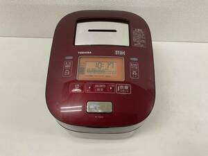 【A187】中古品　TOSHIBA　東芝真空圧力IHジャー炊飯器　RC-10VXJ　グランレッド　1.0L　2015年製　動作確認済