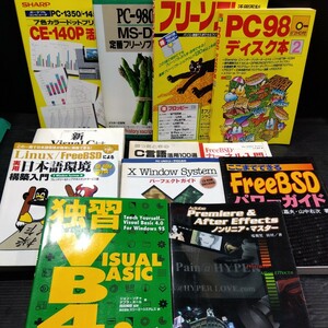 ④古本 雑誌 PC インターネット関連本まとめて フリーソフト活用百科 PC-9801 ディスク本 日本語環境構築入門 独習VB4 