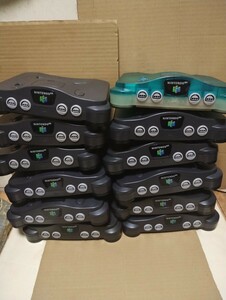 ニンテンドー64 NINTENDO64 本体 12台 NUS-001 N64 通電 ゲーム起動確認 ジャンク