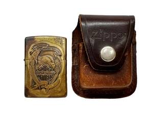 zippo (ジッポー) 1995年製 Harley Davidson ハーレーダビットソン ヴィンテージ ハーレー イーグル ゴールド 雑貨/028