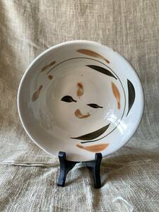 ベトナム　器　ヴィンテージ　アンティーク　ソンベ焼　茶碗　プレート　皿　フランス　陶器　手描き　染付け　民藝　小皿　深皿