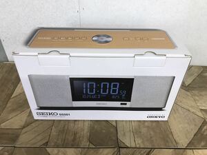 Y 家２★未使用★SEIKO　セイコー　ワイドFM対応(ラジオ)　マルチサウンドクロック　スピーカー　SS501　デジタル 置き時計 未検品 現状