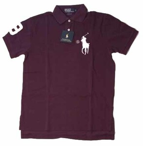 新品BIG PONY POLO RALPH LAUREN ビッグポニーポロシャツ紺白P S