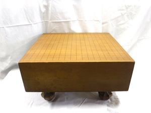 中古 木製 碁盤 木製 木造 囲碁 将棋 碁笥 碁石 脚つき 現状品 発送140サイズ