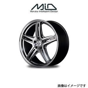 MID RMP 520F アルミホイール 4本 MPV LY3P(18×7J 5-114.3 INSET48 ハイパーメタルコート/ポリッシュ)