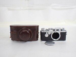 Leica ライカ IIIｆ レンジファインダーカメラ ボディ ケース付 ∴ 6DD63-1