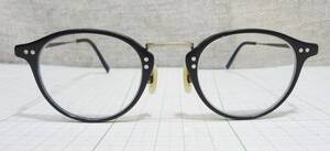 【人気　ヴィンテージ】 金子眼鏡 KANEKO OPTICAL　KV-01　BK　黒　46□23-145 メガネ フレーム 日本製