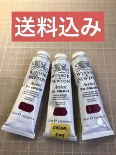 W&N アーチストカラー油絵具 543パープルマダー 3本セット