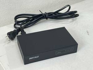 ★【Giga対応5ポート】Buffalo (バッファロー) スイッチングハブ LSW4-GT-5NS/BK★通電確認のみ ジャンク品 送料220円～