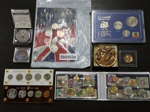 0503S34　世界のコイン　記念コイン　コインセット　おまとめ　アメリカ　シンガポール　など