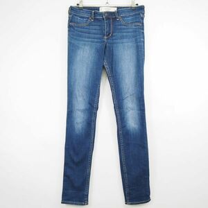 アバクロンビー＆フィッチ Abercrombie & Fitch THE A&F JEGGING ストレッチスキニーデニムパンツ*スキニージーンズ(27)インディゴ