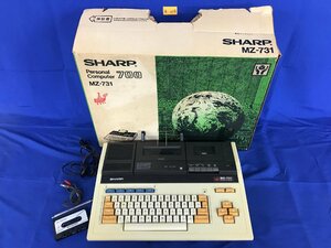 ★１４―０６４★パーソナルコンピューター　SHARP/シャープ MZ-731 通電確認済 パソコン 昭和レトロ コネクタ ビンテージ[140]