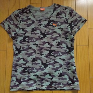 PUMA　プーマ　レディースTシャツ　Mサイズ　迷彩　日本製