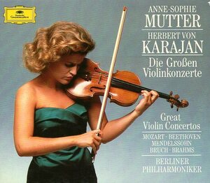 旧西独プレス　ムター＆カラヤン/Great Violin Concertos(4CD)