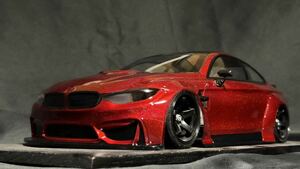 希少　1/10 RCボディ　F80　BMW　M4　LB風　新品未使用　完成品 ラジドリ　ドリパケ　評価が悪い場合キャンセルさせていただきます