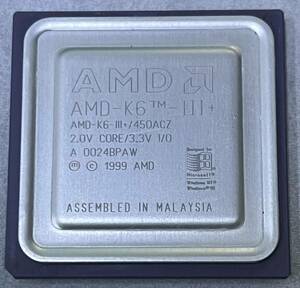 【中古現状品】【CPU】複数可 まとめ買いと送料がお得!! (在庫1枚) Socket7 CPU AMD K6-3+ AMD-K6-3+■CPU AMD-K6-Ⅲ+