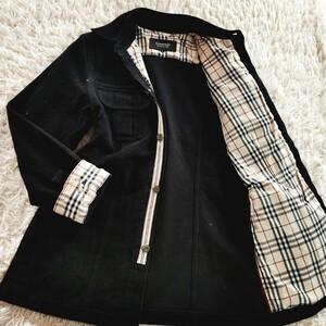 BURBERRY BLACK LABEL 03【春の艶出しアウター】バーバリーブラックレーベル シャツ ジャケット アウター ノバチェック シルバーロゴ金具