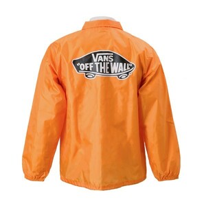 ■ バンズ スケート オブ ザ ウォール ソリッド コーチジャケット オレンジ 新品 Sサイズ VANS SK8OTW Solid Coach Jacket ORANGE