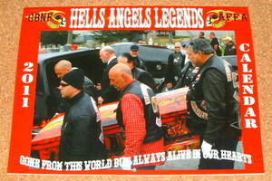 新品 本物 ヘルズエンジェルズ 2011年版 USA アメリカ カレンダー 「HELLS ANGELS LEGENDS」 ヘルズエンジェルス ハーレーダビッドソン