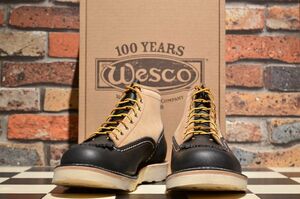 ★☆ Wesco ウエスコ ジョブマスター 9.0E ツートーン ブラック×バーラップ ☆★