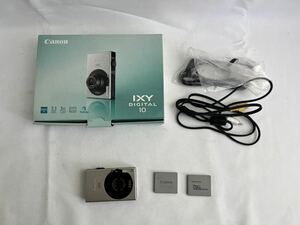 (FU)Canon キャノン　デジカメ　デジタルカメラ　箱付き　IXY digital 10 BK 充電器付き　動作確認済み　名機　バッテリー2個　