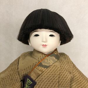 人形工房　久楽朋　市松人形 男の子　28cm 日本人形 希少　唯一無二　正絹平織