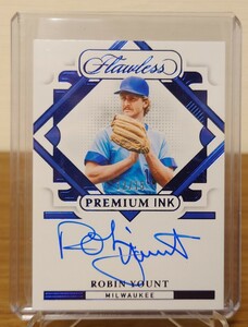 2022 panini flawless baseball milwaukee brewers robin yount premium ink /15 フローレス ブリュワーズ ロビン・ヨーント 直書き