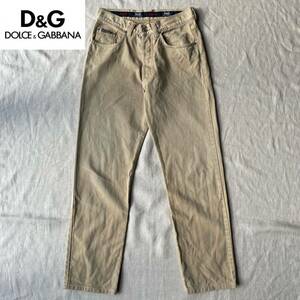 DOLCE&GABBANA デニムパンツ メンズ ドルチェアンドガッバーナ サンドベージュ D&G JEANS