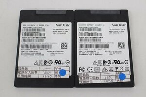 SanDisk SD9TB8W-256G-1001 256GB 2.5 SSD SATA 動作品 2個セット☆