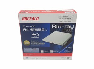 Buffalo/バッファロー ポータブル Blue-ray/ブルーレイ ドライブ ホワイト BRXL-PT6U3-WHE 新品